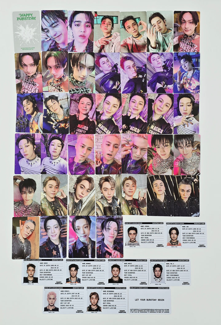 SEVENTEEN "HAPPY BURSTDAY" - Official Photocard [NEW BURSTDAY Ver.] (2) [25.5.27]