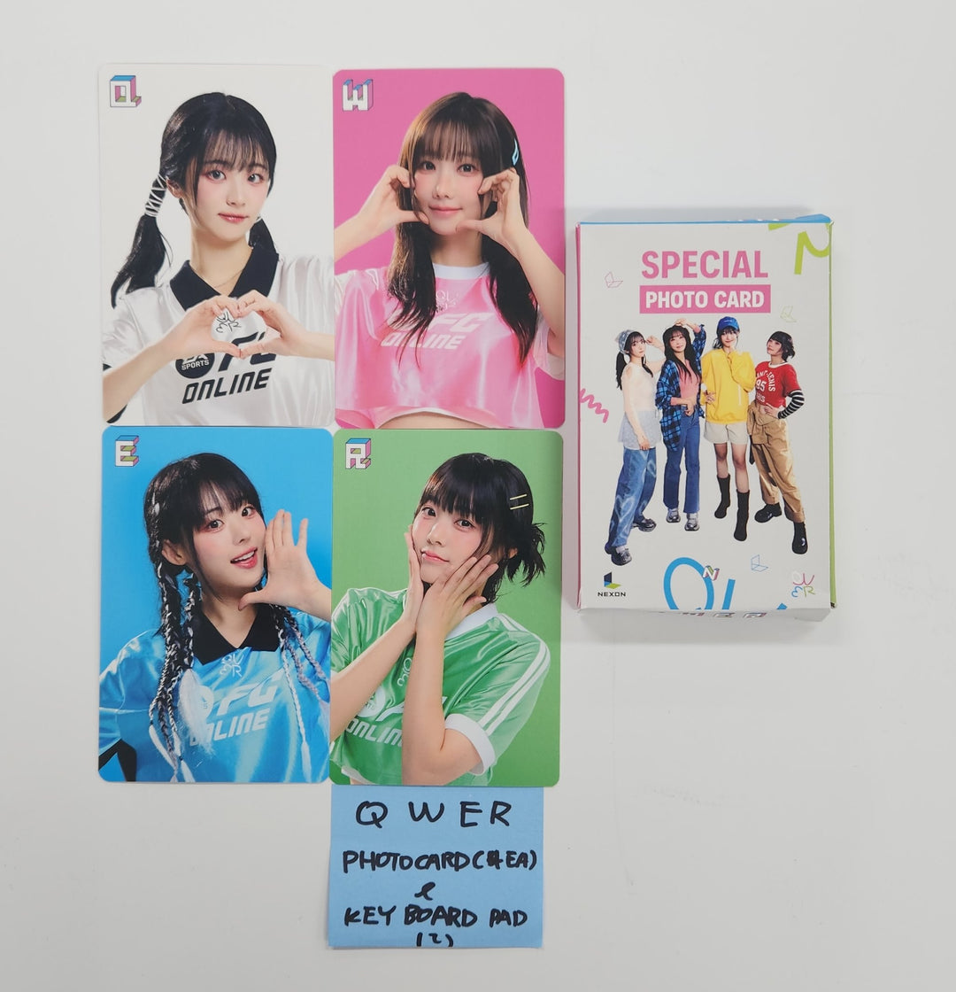 QWER - FIFA Event Photocards Set (4EA) &amp; Keyboard Pad [25.6.4]