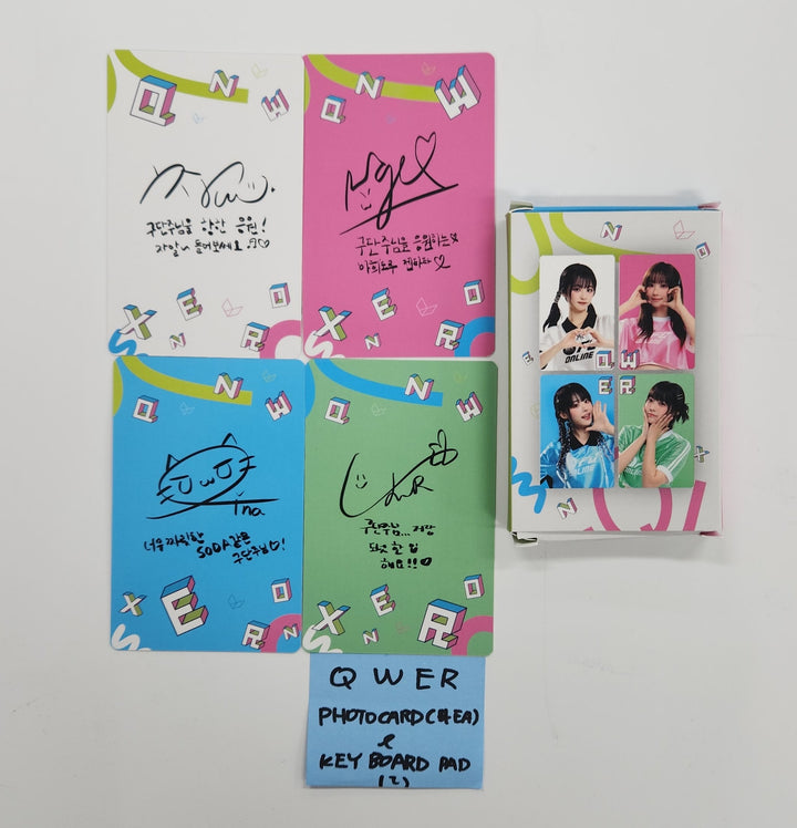QWER - FIFA Event Photocards Set (4EA) &amp; Keyboard Pad [25.6.4]