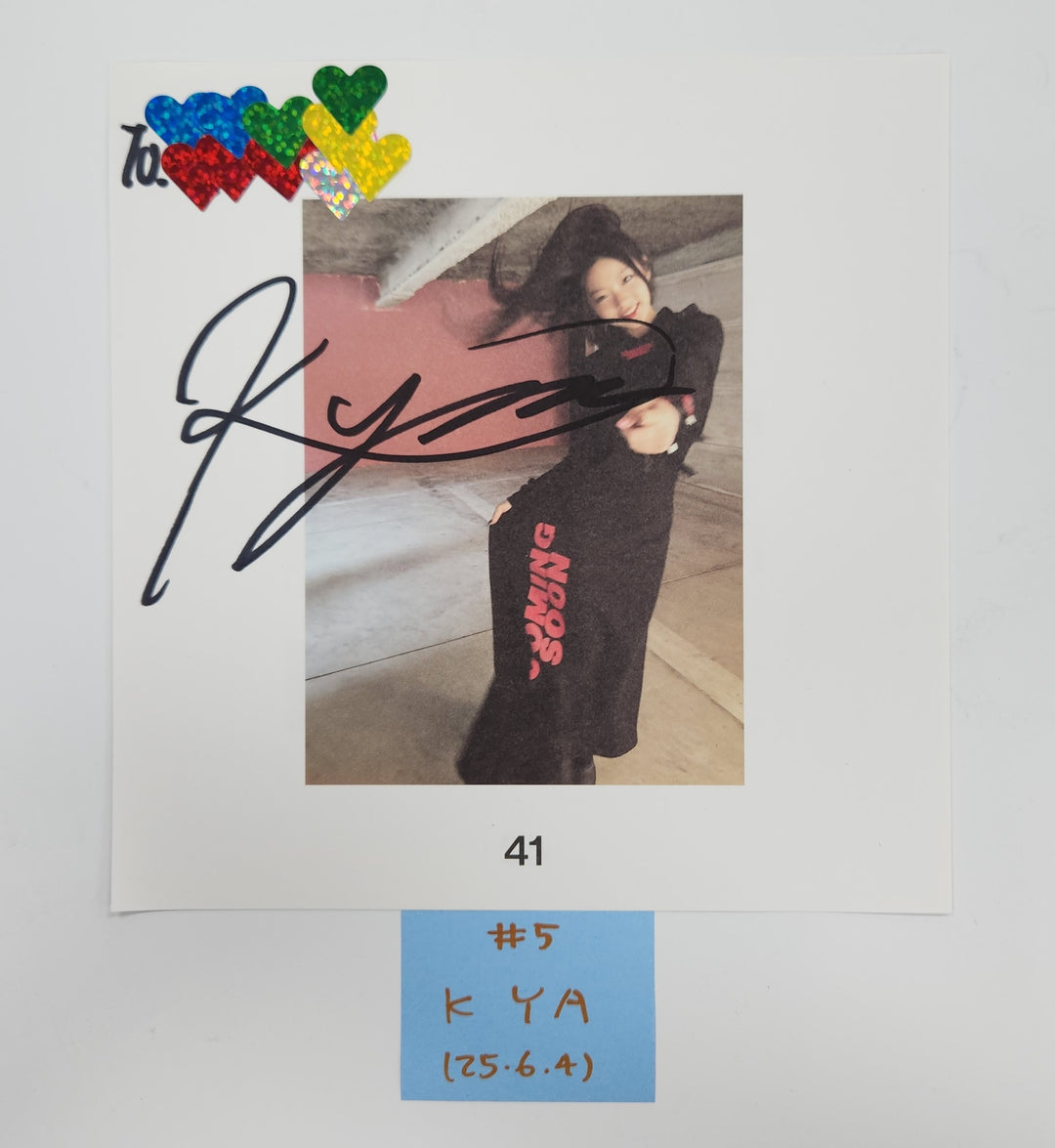 KiiiKiii "UNCUT GEM" - A Cut Page From Fansign Event Album [25.6.4]
