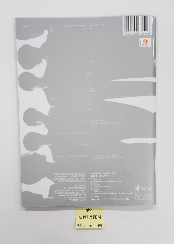 Enhypen "Desire : Unleash", USPEER "Speed Zone", N.Flying "Everlasting" - Hand Autographed(Signed) Promo Album [25.6.9]