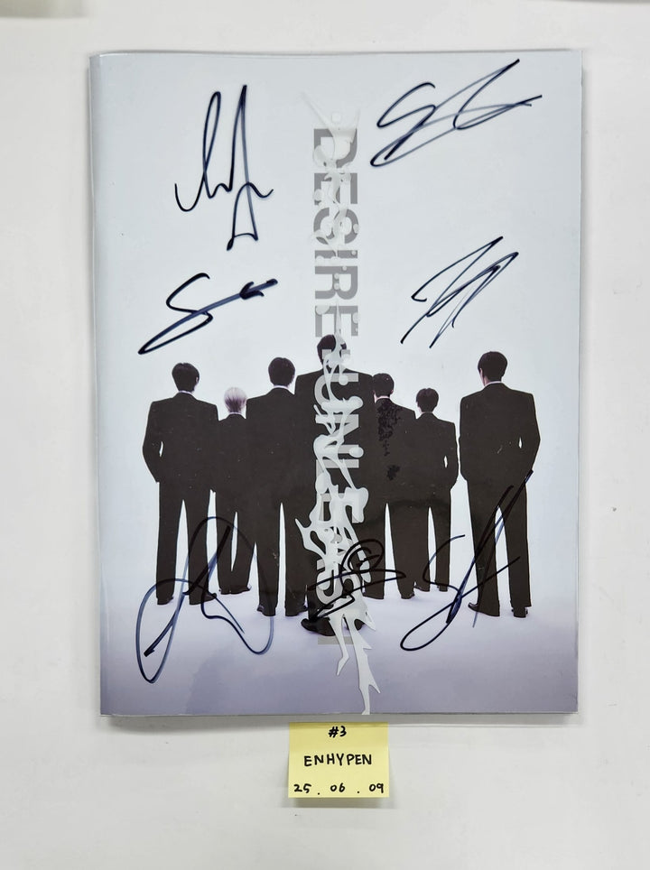 Enhypen "Desire : Unleash", USPEER "Speed Zone", N.Flying "Everlasting" - Hand Autographed(Signed) Promo Album [25.6.9]
