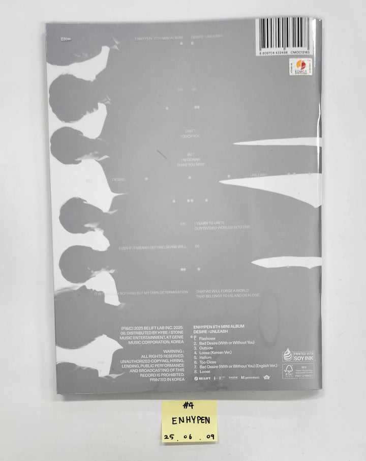 Enhypen "Desire : Unleash", USPEER "Speed Zone", N.Flying "Everlasting" - Hand Autographed(Signed) Promo Album [25.6.9]
