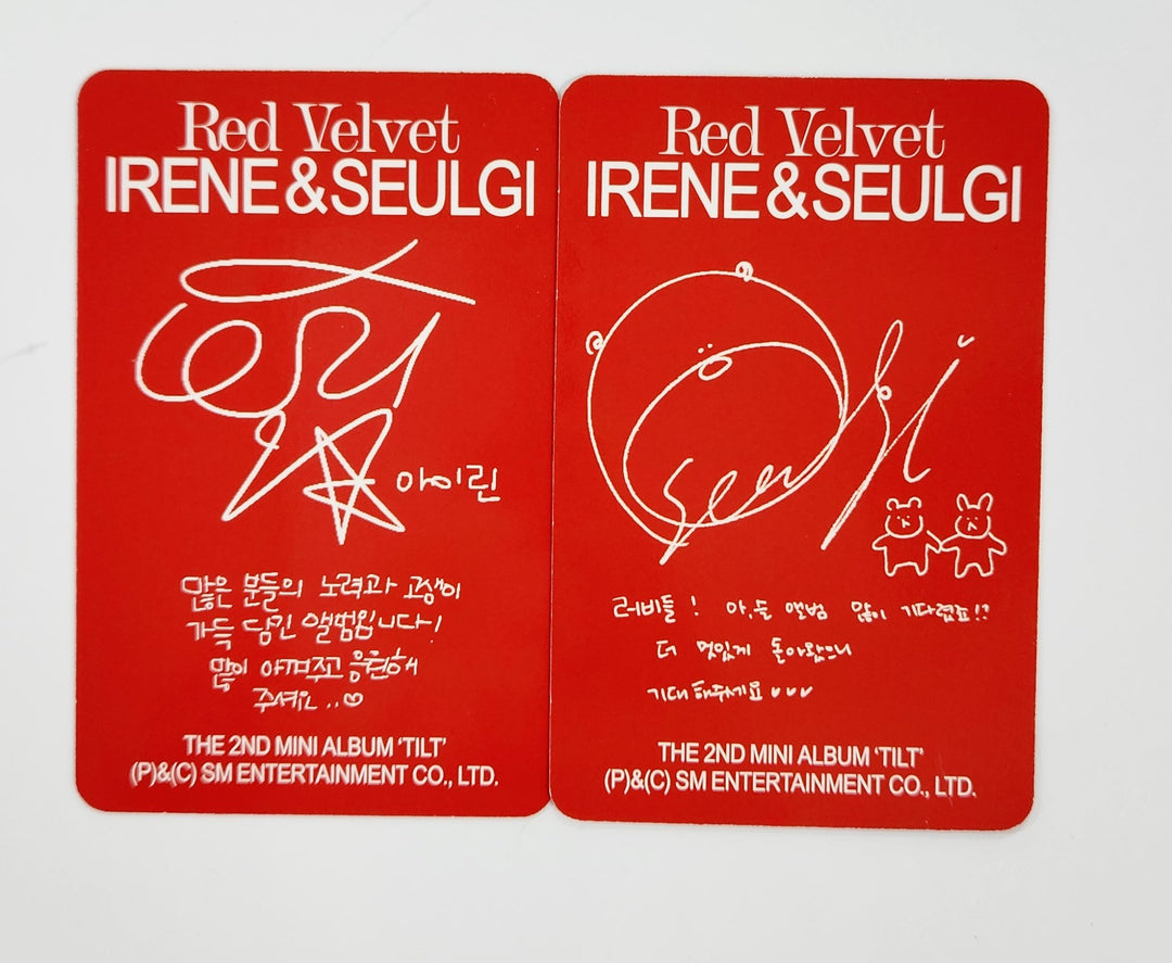 IRENE &amp; SEULGI (Of Red Velvet ) "TILT" - Official Photocard [Package Box Ver.] [25.6.11]