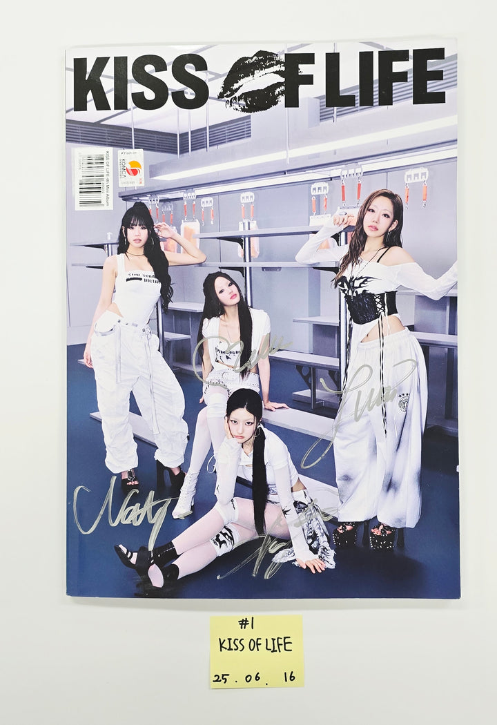 ATEEZ "GOLDEN HOUR : Part.3", KISS OF LIFE "224" - Hand Autographed(Signed) Promo Album [25.6.16] (Restocked 6/17)