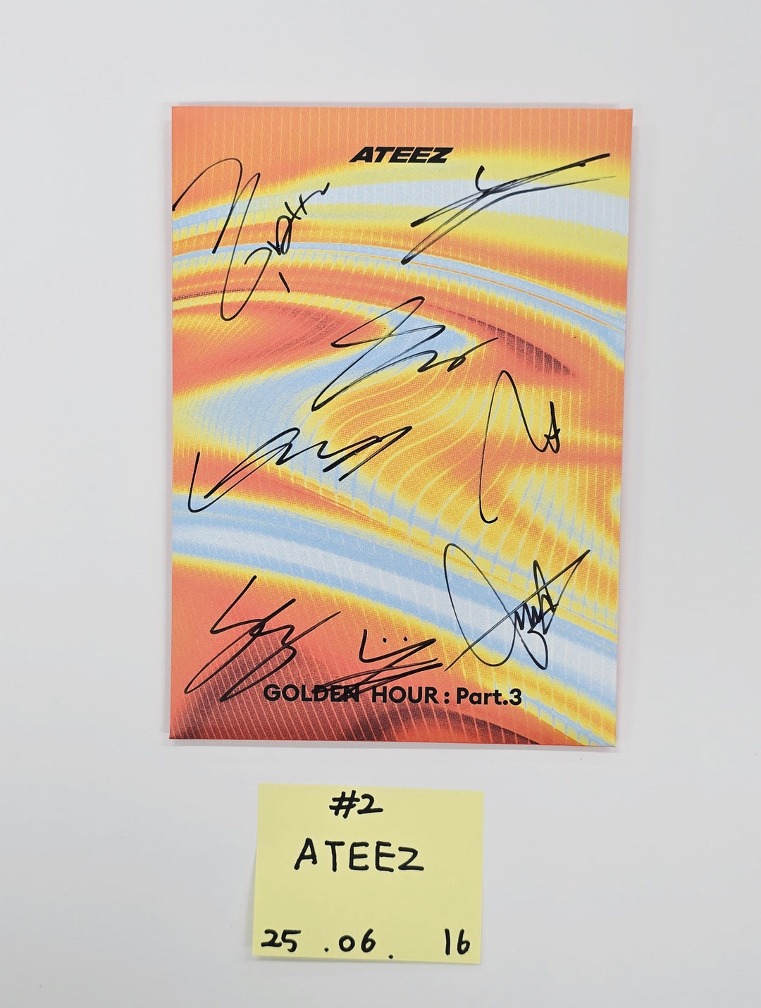 ATEEZ "GOLDEN HOUR : Part.3", KISS OF LIFE "224" - Hand Autographed(Signed) Promo Album [25.6.16] (Restocked 6/17)