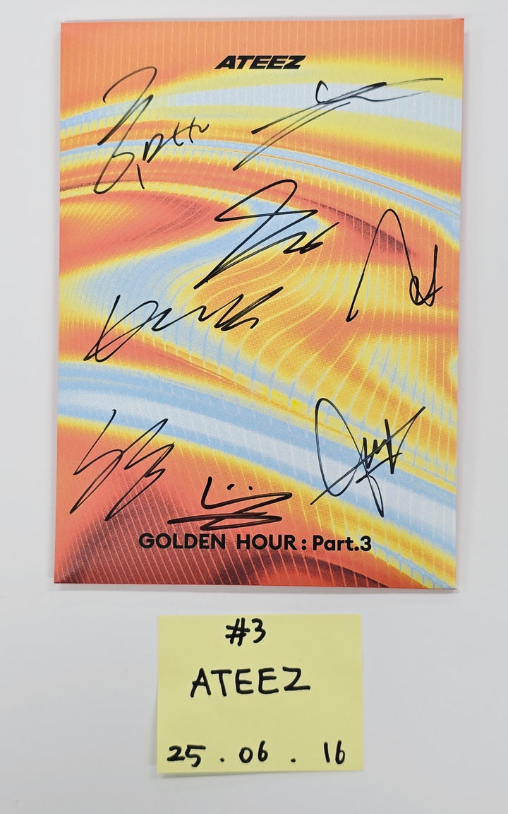 ATEEZ "GOLDEN HOUR : Part.3", KISS OF LIFE "224" - Hand Autographed(Signed) Promo Album [25.6.16] (Restocked 6/17)