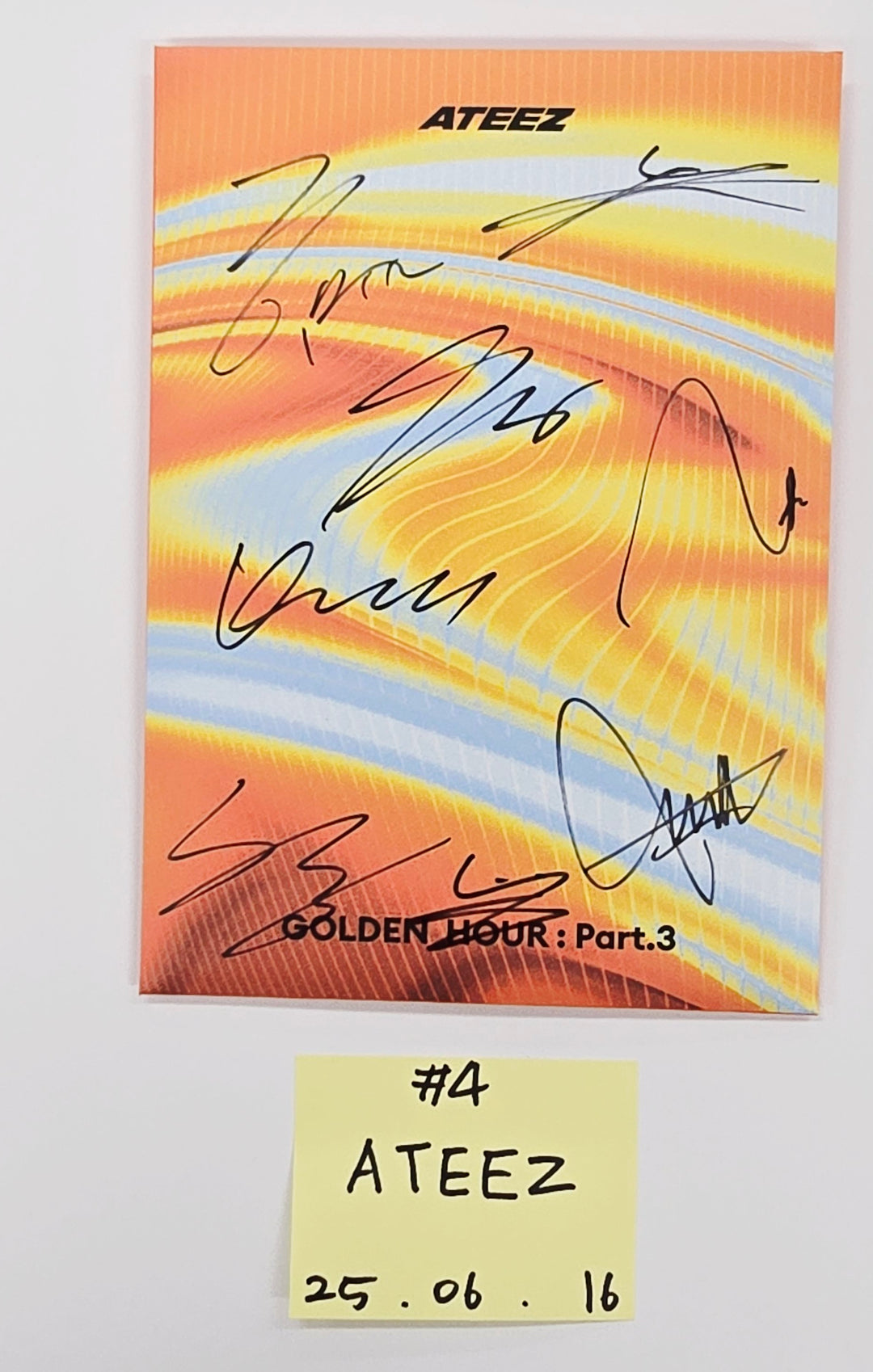 ATEEZ "GOLDEN HOUR : Part.3", KISS OF LIFE "224" - Hand Autographed(Signed) Promo Album [25.6.16] (Restocked 6/17)