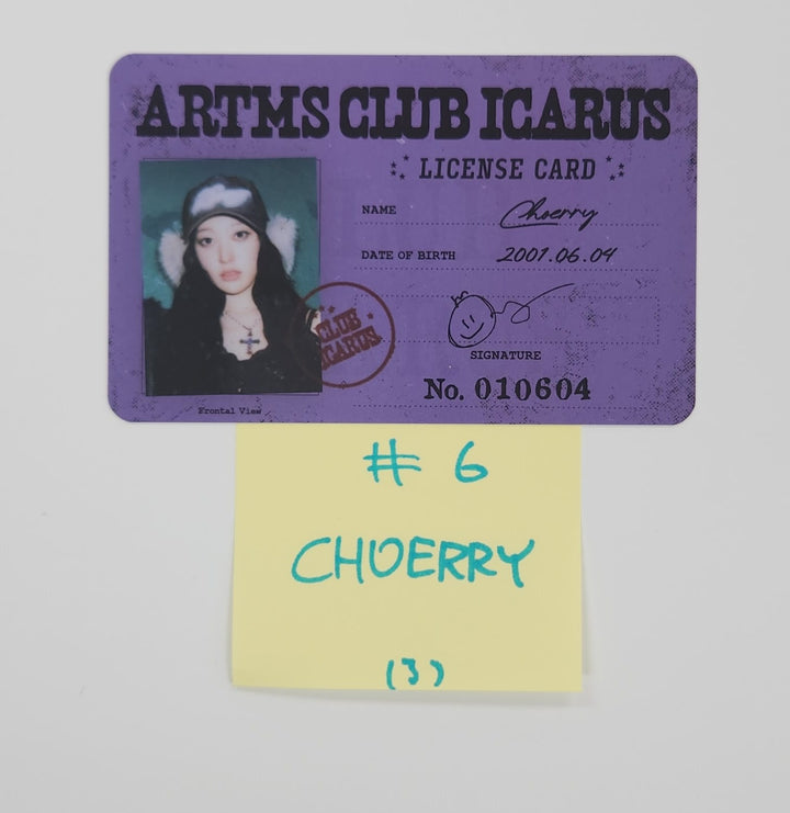 Artms "Club Icarus" - Official Photocard, Visual Card [25.6.16]