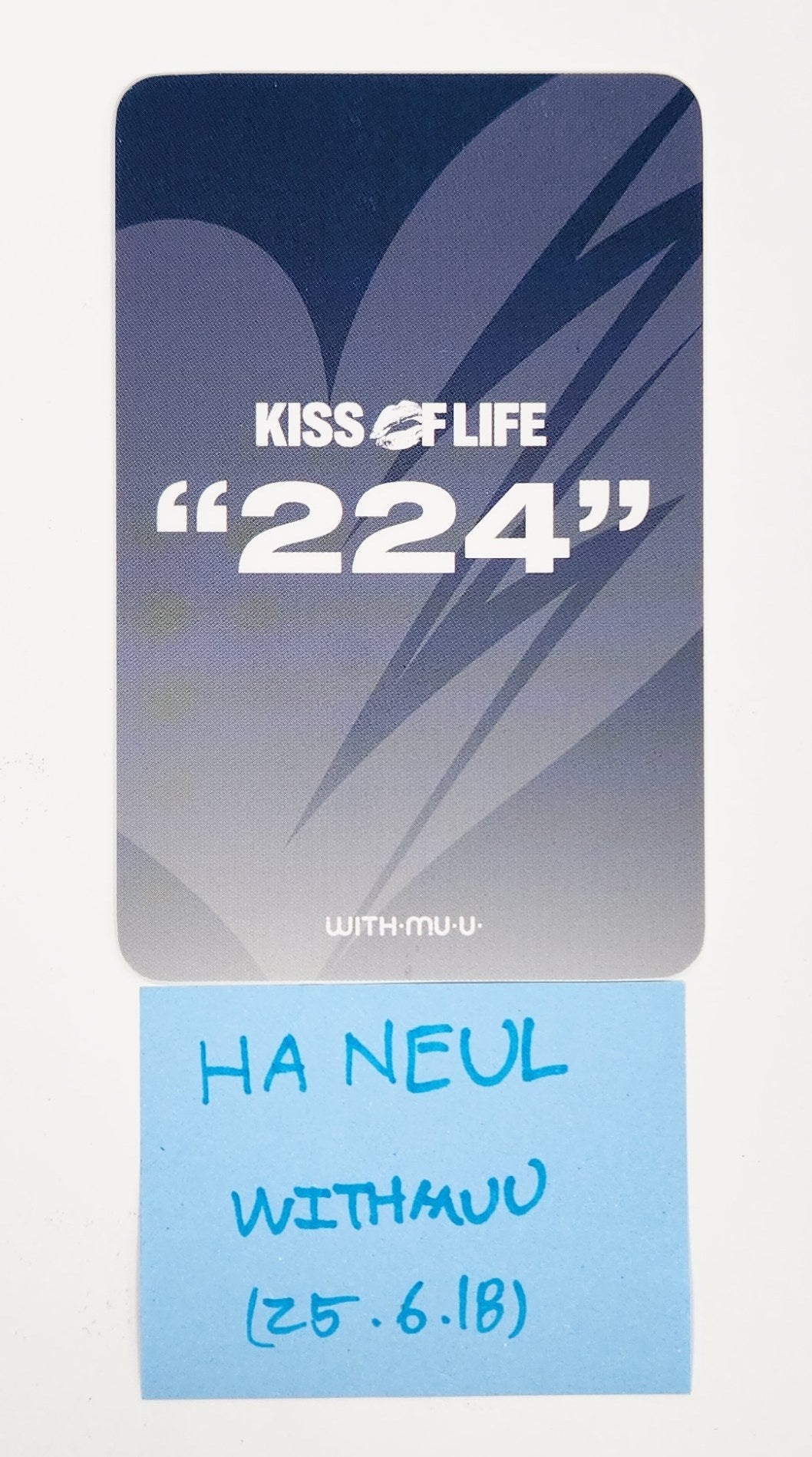 Haneul (Of KISS OF LIFE) "224" - Hand Autographed(Signed) Photocard [25.6.18]
