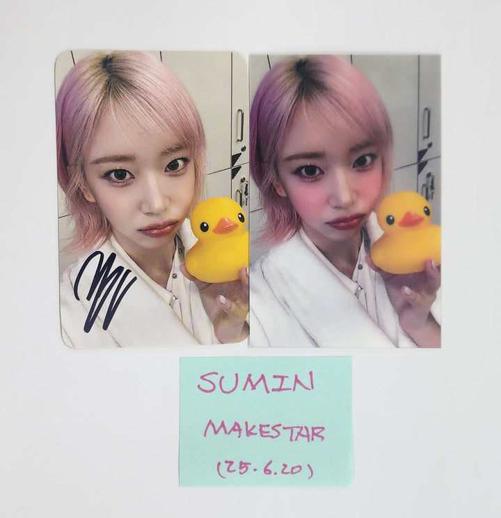 Sumin (Of STAYC) "S" - Hand Autographed(Signed) Photocard &amp; Lenticular Photocard [25.6.20]