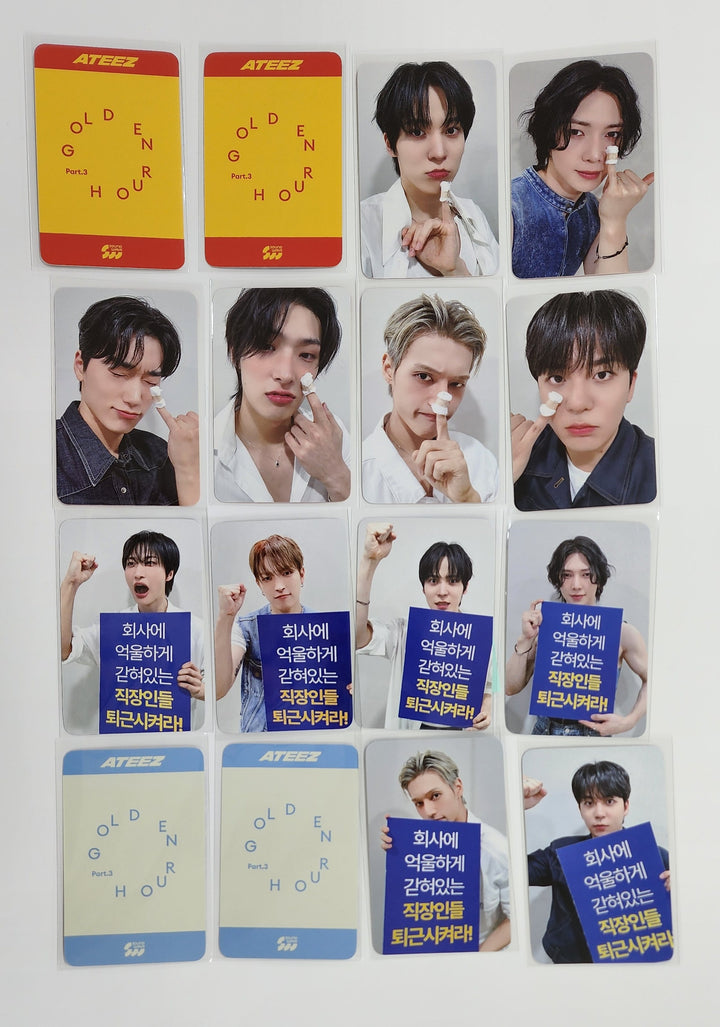 Ateez "GOLDEN HOUR : Part.3" - Soundwave Lucky Draw Event Photocard [Poca Ver.] [25.6.20]