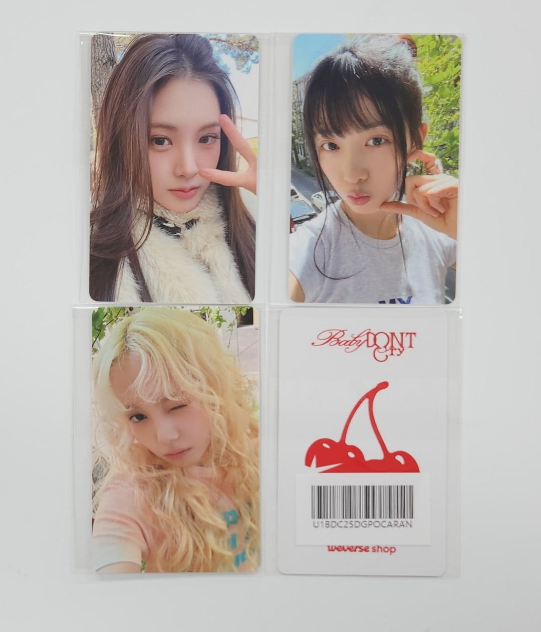 Baby DONT Cry "F Girl" - Weverse Shop Pre-Order Benefit Photocard [25.6.26]