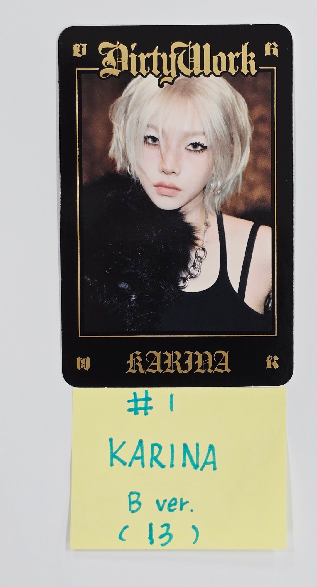 Aespa "Dirty Work" - Kwangya Seoul Pop-Up Official Trading Photocard [B Ver.] [25.6.30]