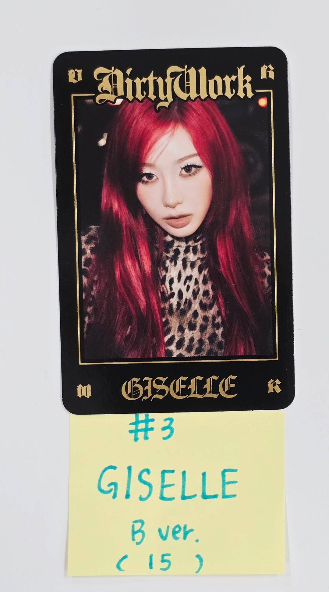 Aespa "Dirty Work" - Kwangya Seoul Pop-Up Official Trading Photocard [B Ver.] [25.6.30]