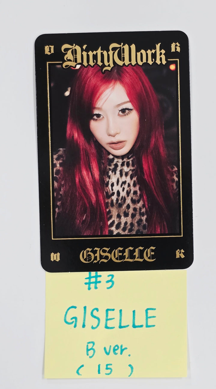 Aespa "Dirty Work" - Kwangya Seoul Pop-Up Official Trading Photocard [B Ver.] [25.6.30]
