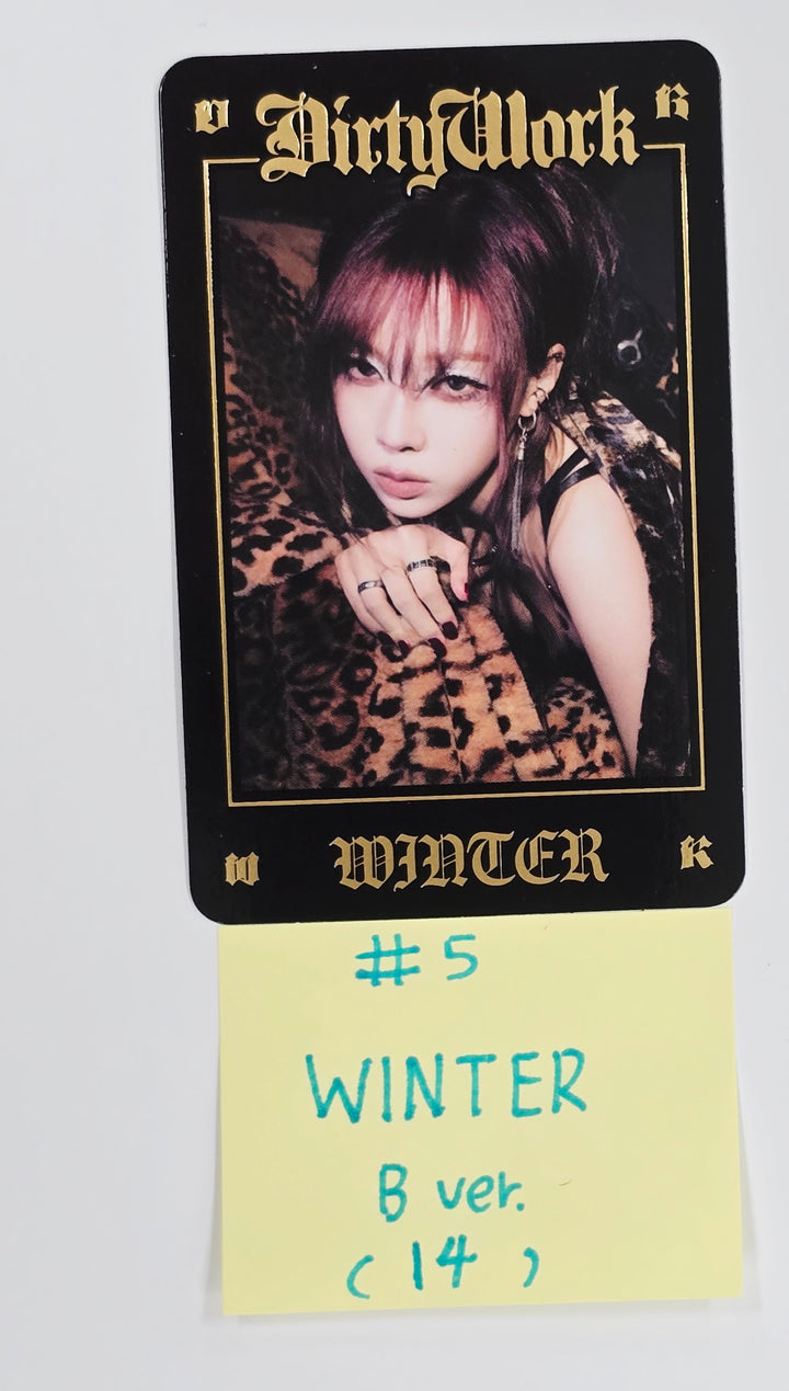 Aespa "Dirty Work" - Kwangya Seoul Pop-Up Official Trading Photocard [B Ver.] [25.6.30]