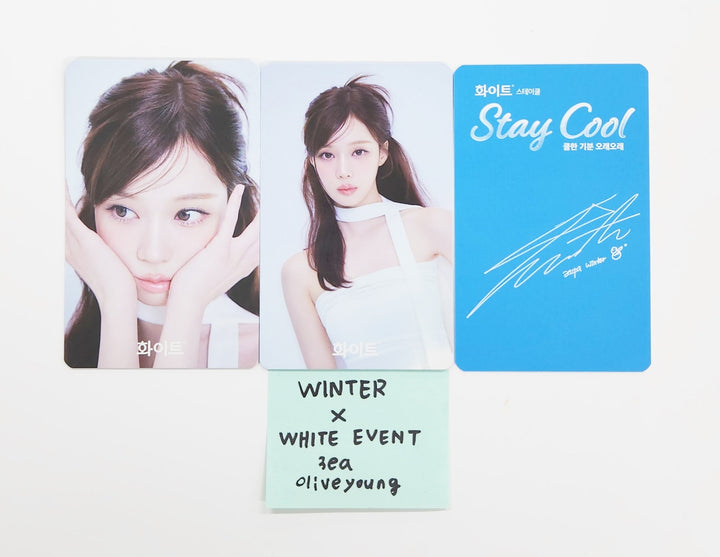 Winter (of Aespa) - "Winter x White" Olive Young Event Photocard Set [25.7.3]