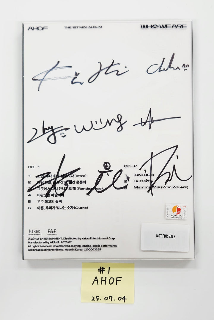 AHOF "WHO WE ARE" - Hand Autographed(Signed) Promo Album [25.7.4]