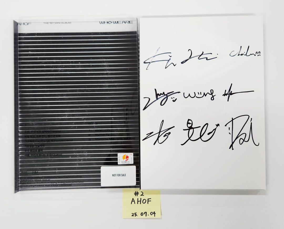 AHOF "WHO WE ARE" - Hand Autographed(Signed) Promo Album [25.7.4]