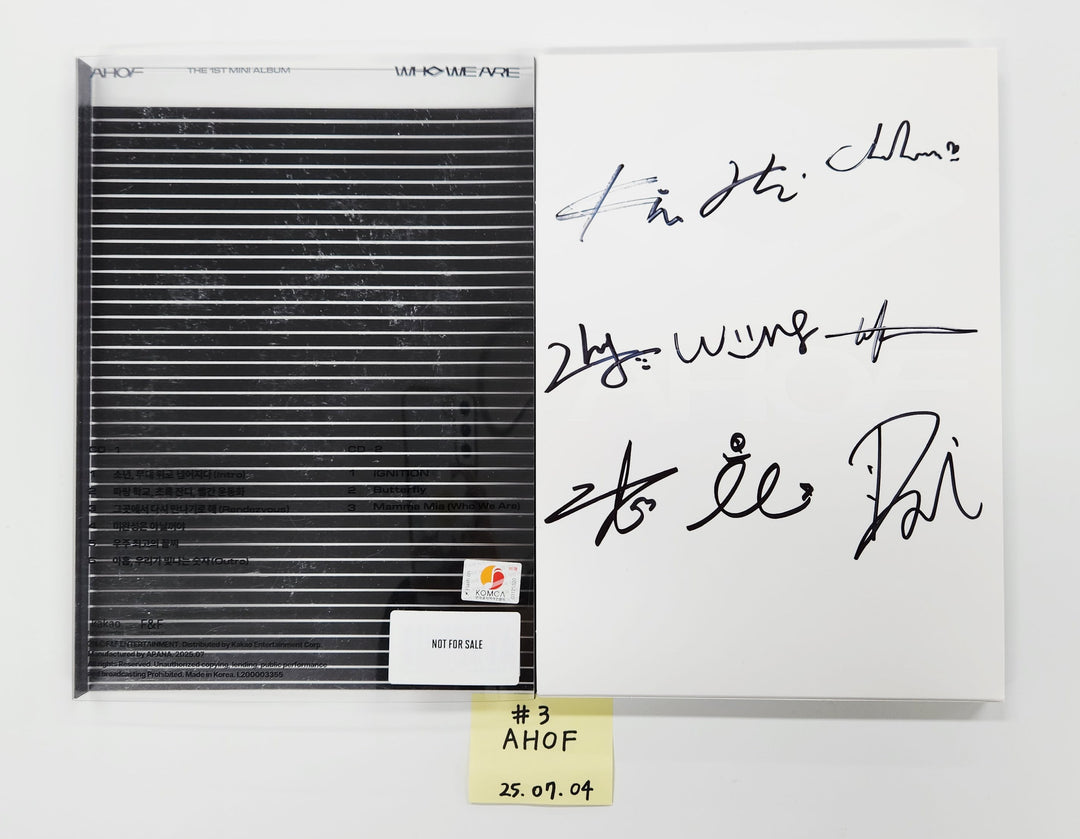 AHOF "WHO WE ARE" - Hand Autographed(Signed) Promo Album [25.7.4]