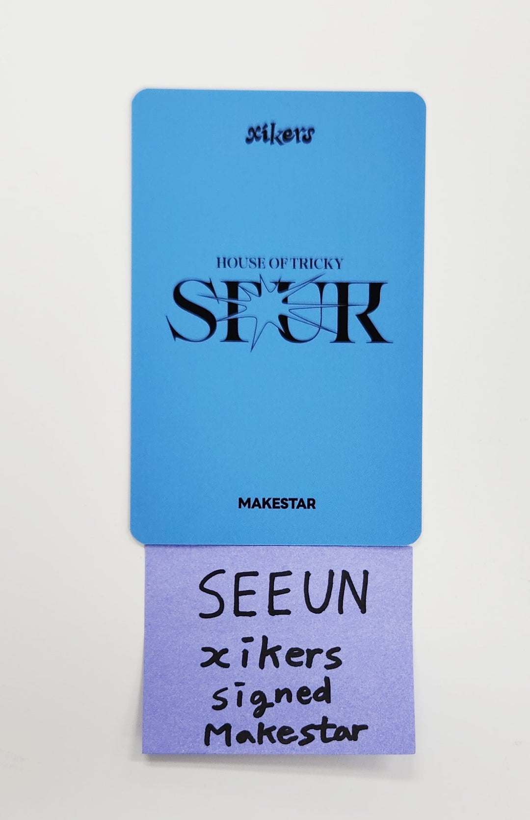 SEEUN (Of Xikers) "HOUSE OF TRICKY : SPUR" - Hand Autographed(Signed) Photocard [25.7.4]