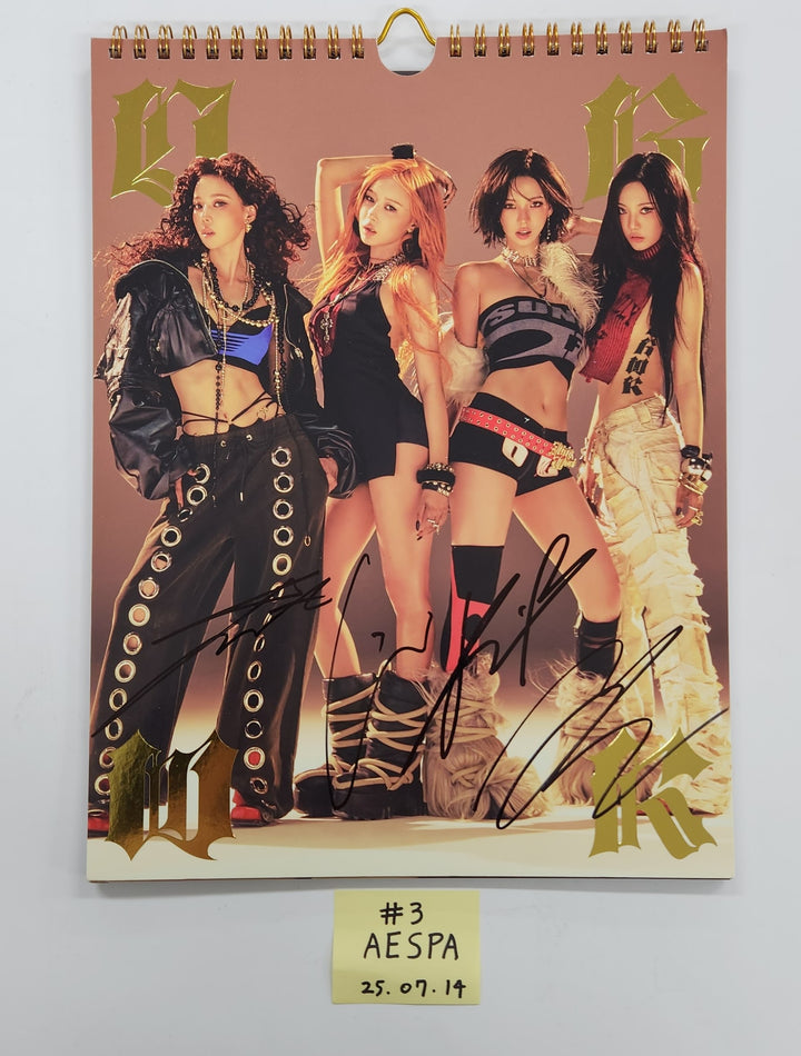 Aespa "Dirty Work", TWICE "THIS IS FOR", MEOVV "MEOVV" &amp; "TOXIC", Izna "BEEP" - Hand Autograhped(Signed) Promo Album [25.7.14]