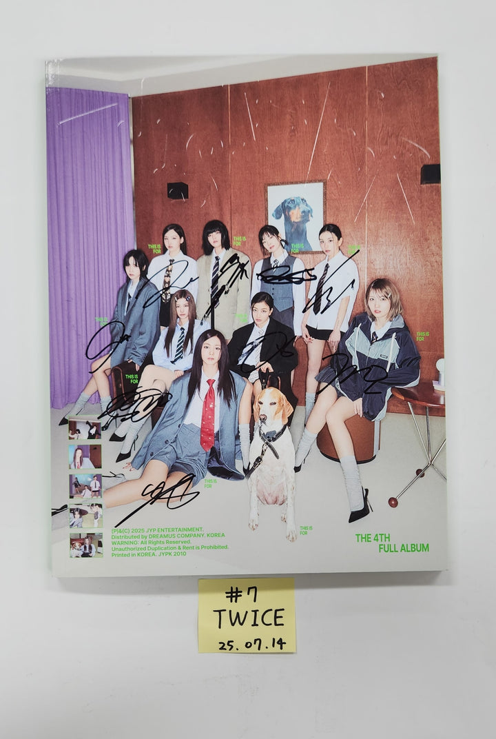 Aespa "Dirty Work", TWICE "THIS IS FOR", MEOVV "MEOVV" &amp; "TOXIC", Izna "BEEP" - Hand Autograhped(Signed) Promo Album [25.7.14]