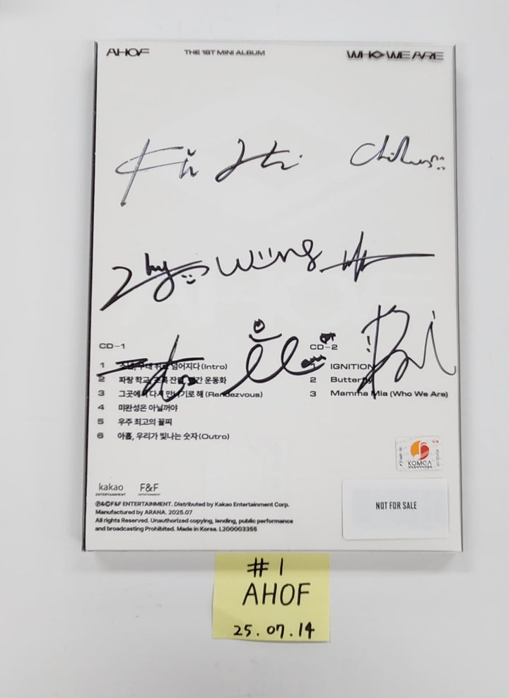 AHOF "WHO WE ARE", NOWZ "IGNITION" - Hand Autograhped(Signed) Promo Album [25.7.14]