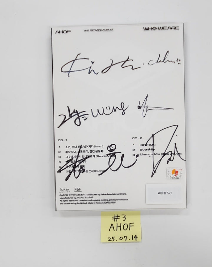 AHOF "WHO WE ARE", NOWZ "IGNITION" - Hand Autograhped(Signed) Promo Album [25.7.14]