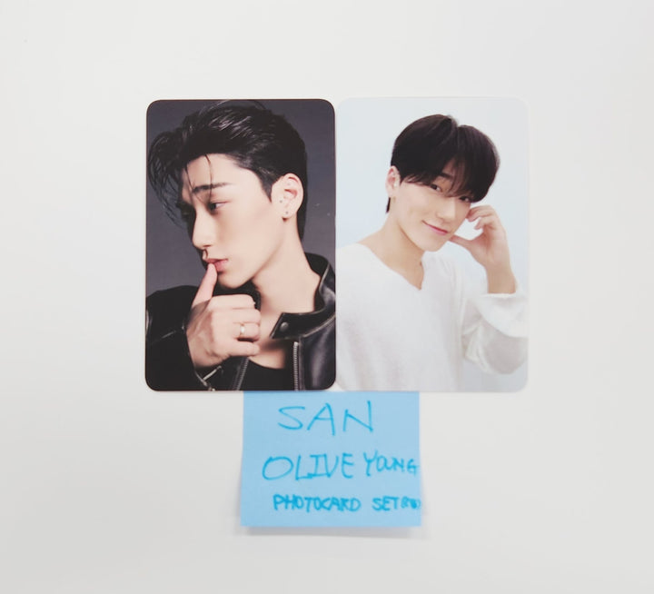 SAN (Of Ateez) - Olive Young Lentity Ear Therapy Photocards Set (2EA) [25.7.16]