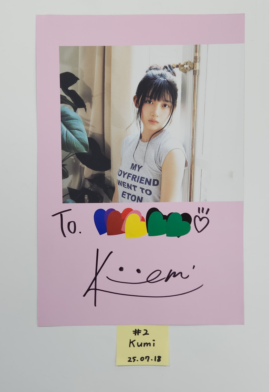 Baby DONT Cry "F Girl" - A Cut Page From Fansign Event Album [25.7.18]