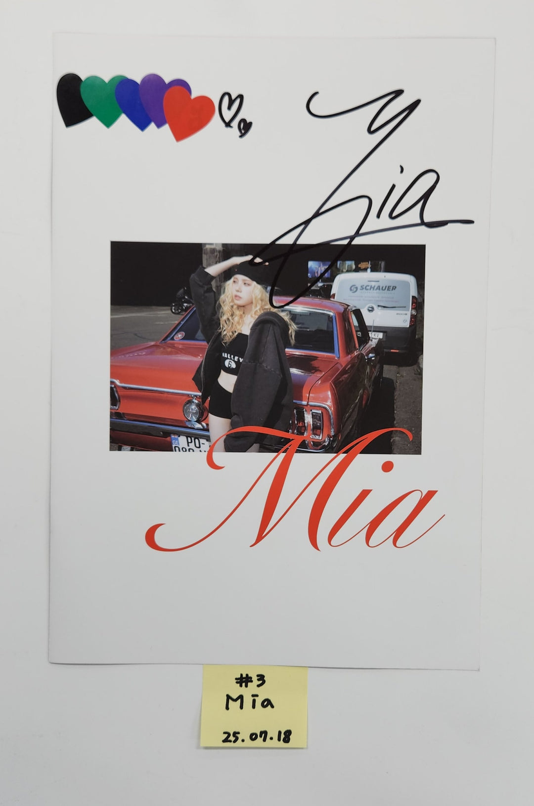 Baby DONT Cry "F Girl" - A Cut Page From Fansign Event Album [25.7.18]