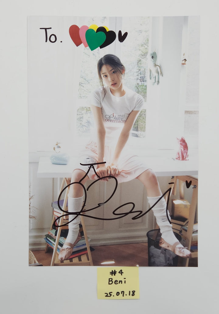 Baby DONT Cry "F Girl" - A Cut Page From Fansign Event Album [25.7.18]