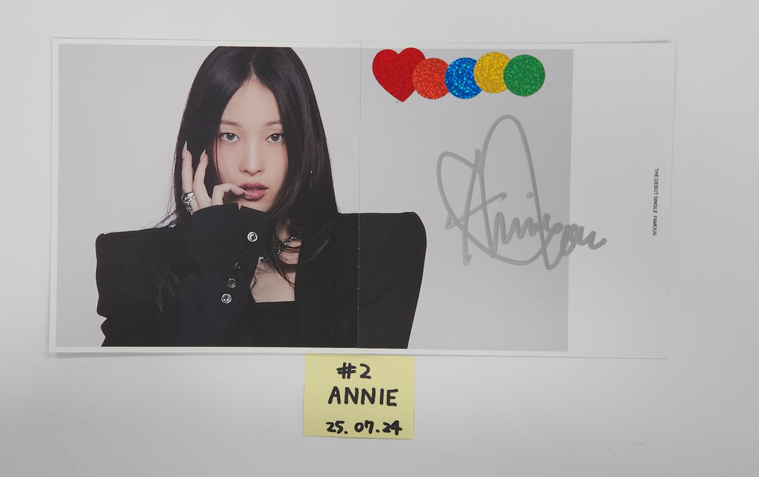 ALLDAY PROJECT "FAMOUS" - A Cut Page From Fansign Event Album [25.7.24]