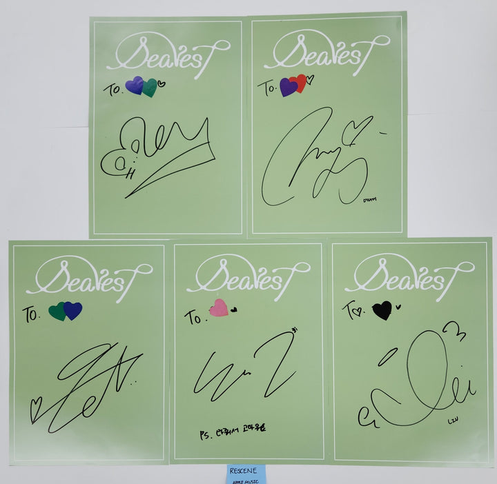 RESCENE "Dearest" - Hand Autograhped(Signed) Paper Set (5EA) [25.7.25]