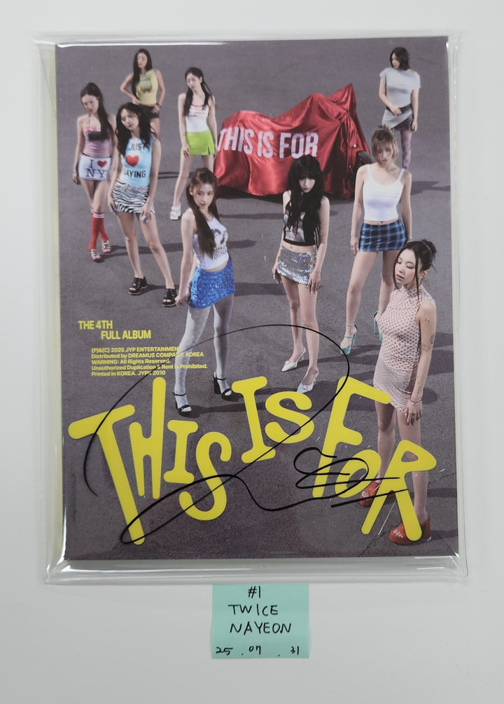 TWICE "Episode 25" - Hand Autographed(Signed) Album [25.7.31]