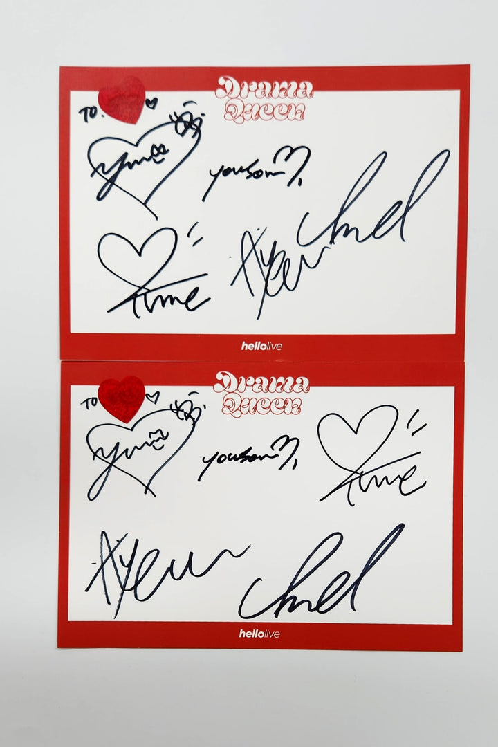 LOVEONE "Drama Queen" - Hand Autographed(Signed) Paper[25.8.1]