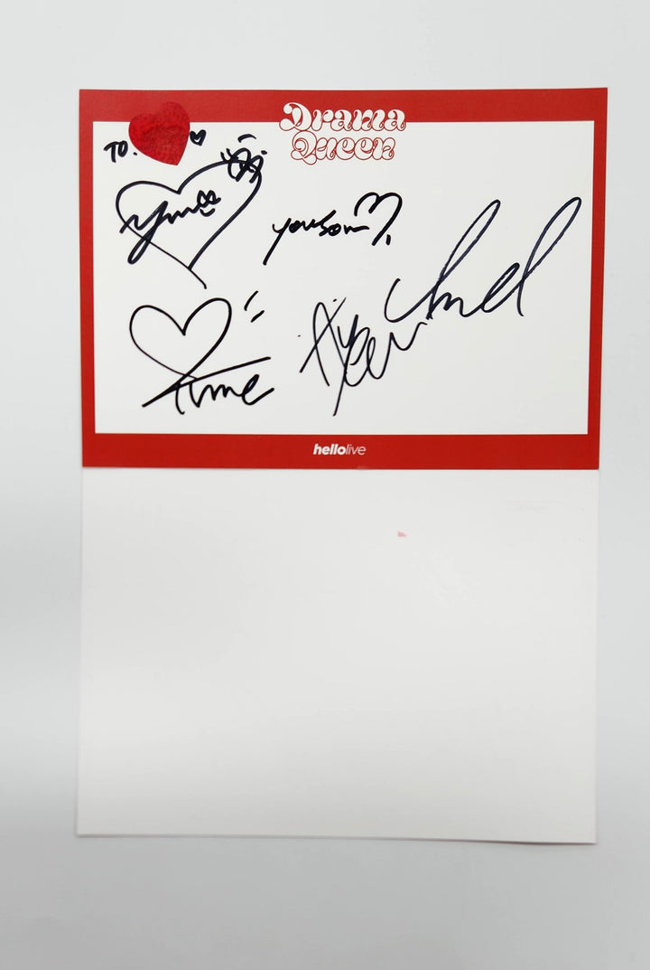 LOVEONE "Drama Queen" - Hand Autographed(Signed) Paper[25.8.1]