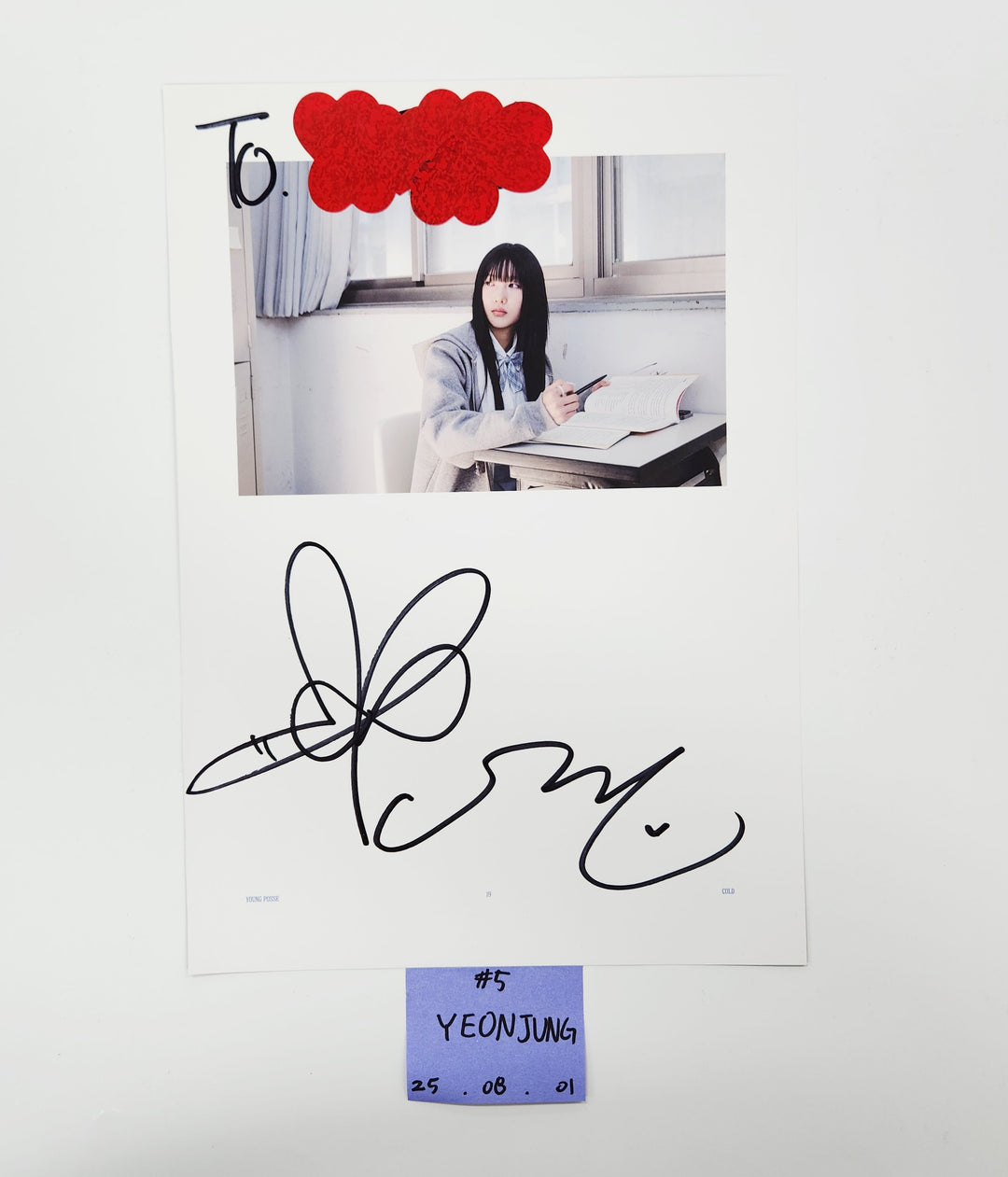 YOUNG POSSE "COLD" - A Cut Page From Fansign Event Album [25.8.1]