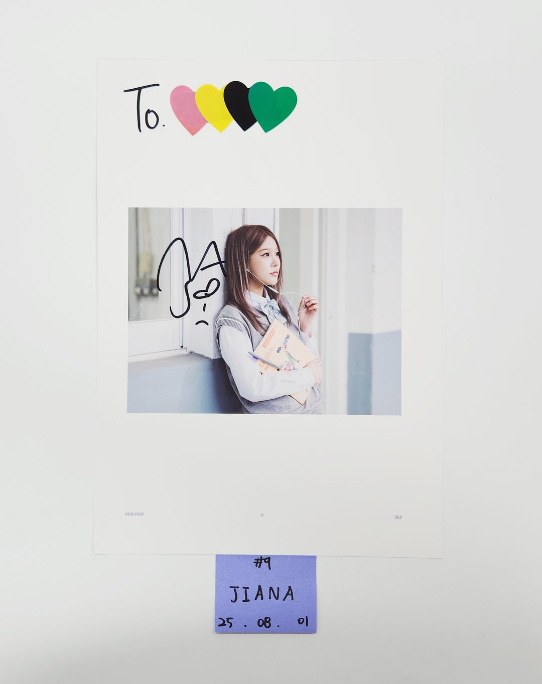 YOUNG POSSE "COLD" - A Cut Page From Fansign Event Album [25.8.1]