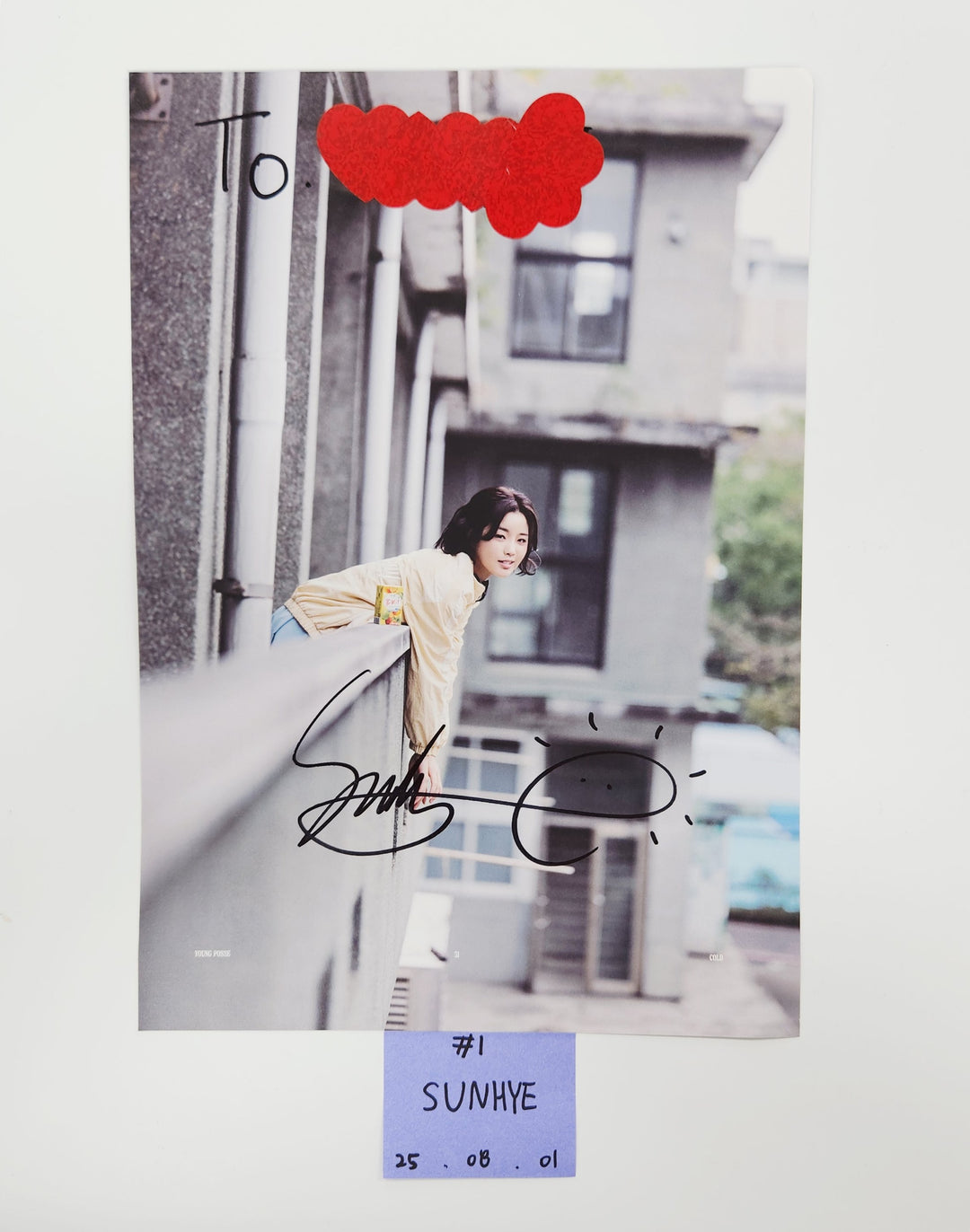 YOUNG POSSE "COLD" - A Cut Page From Fansign Event Album [25.8.1]