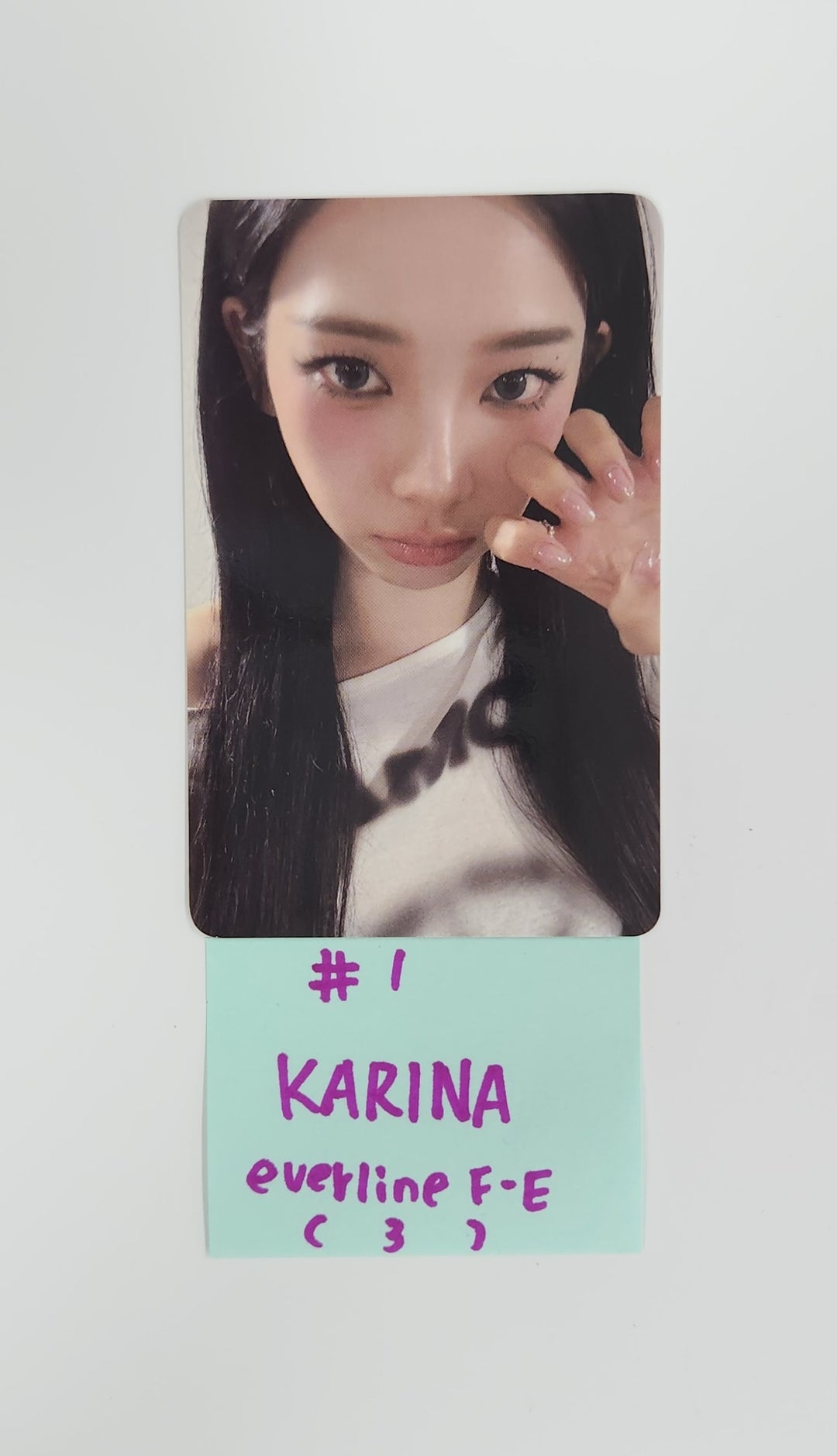 Aespa "Dirty Work" -Everline Fansign Event Photocard [25.8.4]