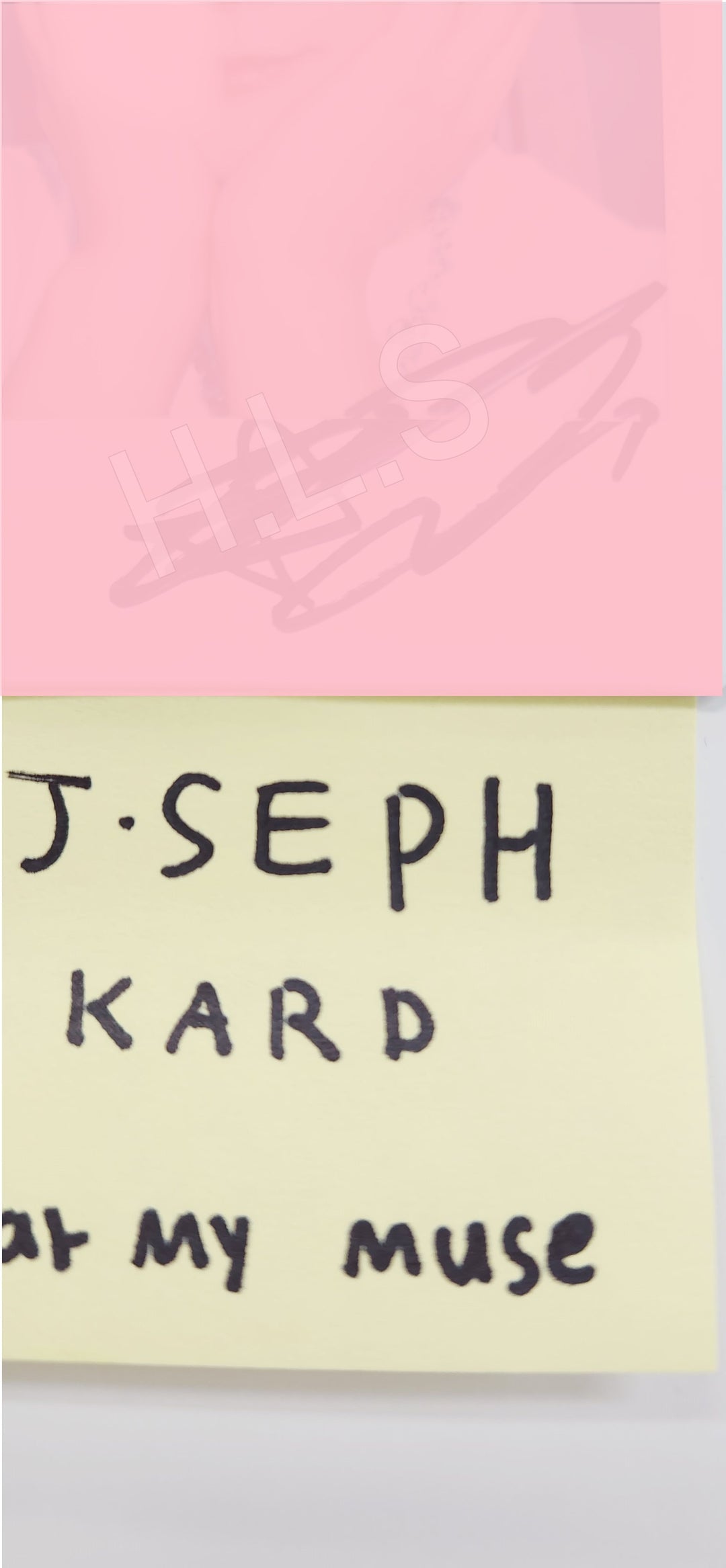 KARD  - Hand Autograhped(Signed) J.seph Polaroid &amp; Hand Autograhped(Signed) Paper set(4ea) [25.8.6]