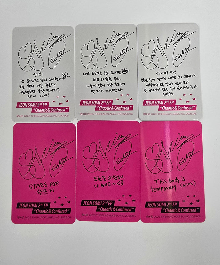JEON SOMI "Chaotic &amp; Confused" - Official Photocard [25.8.13]