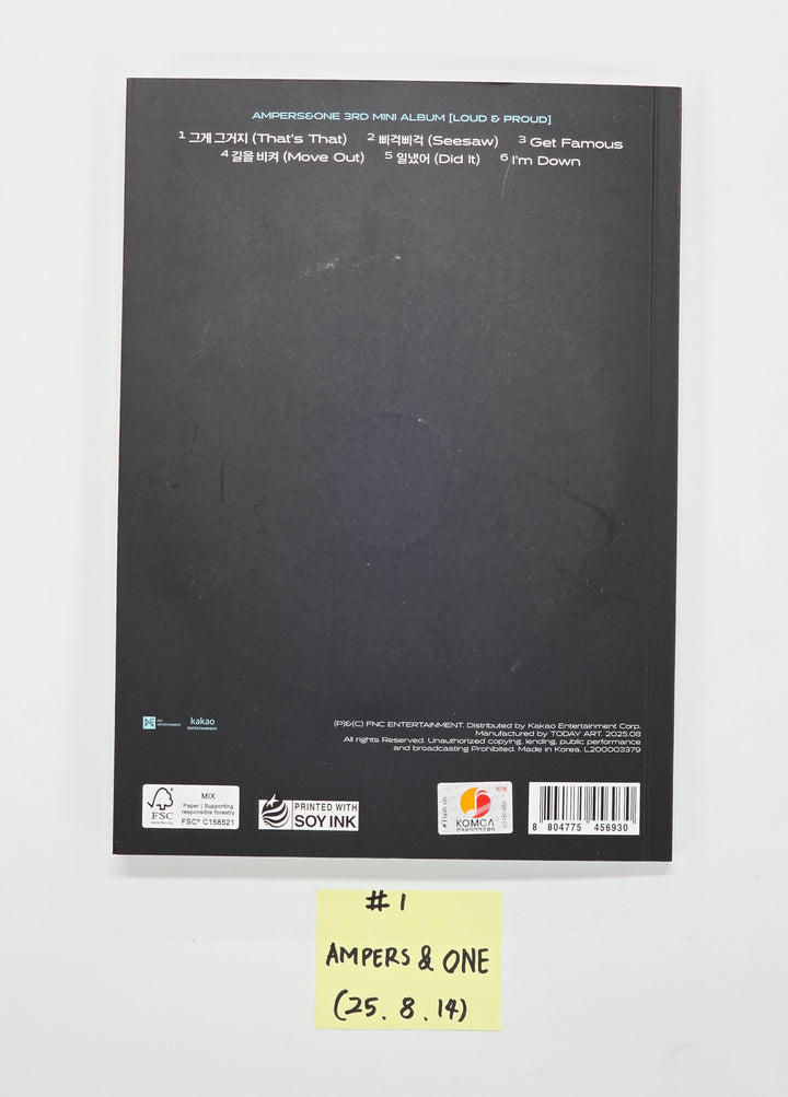 AMPERS&amp;ONE "LOUD &amp; PROUD" - Hand Autographed(Signed) Promo Album [25.8.14]
