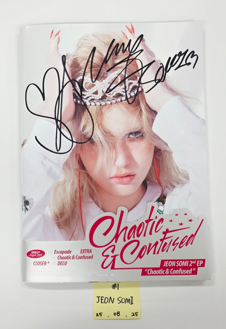 JEON SOMI "Chaotic &amp; Confused", Kep1er "BUBBLE GUM", Moonbyul "laundri"- Hand Autograhped(Signed) Promo Album [25.8.25]