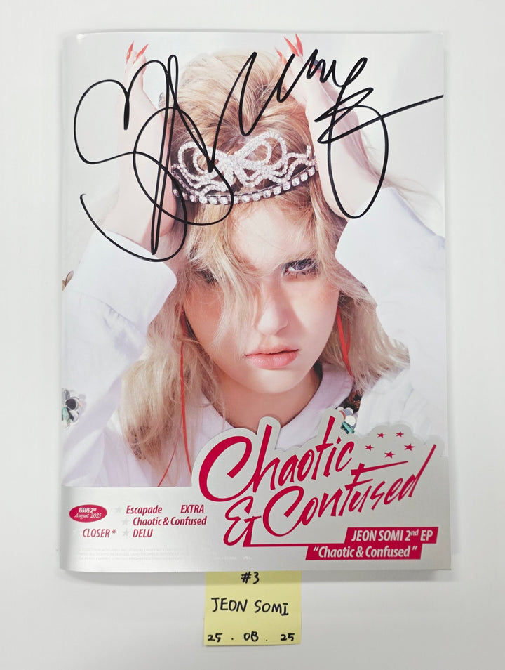 JEON SOMI "Chaotic &amp; Confused", Kep1er "BUBBLE GUM", Moonbyul "laundri"- Hand Autograhped(Signed) Promo Album [25.8.25]