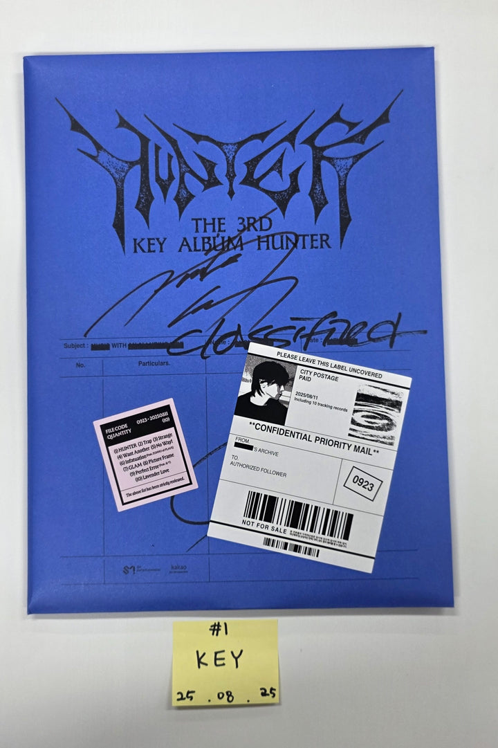 KEY "HUNTER", AMPERS&amp;amp;ONE "LOUD &amp;amp; PROUD", idntt "unevermet" - Hand Autograhped(Signed) Promo Album [25.8.25]
