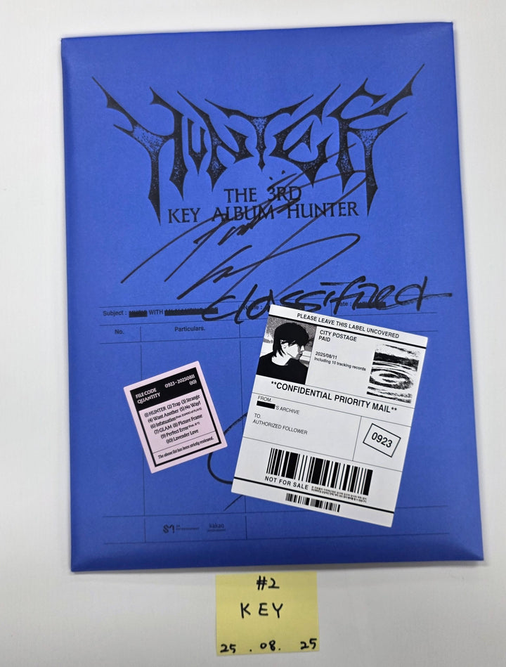 KEY "HUNTER", AMPERS&amp;amp;ONE "LOUD &amp;amp; PROUD", idntt "unevermet" - Hand Autograhped(Signed) Promo Album [25.8.25]